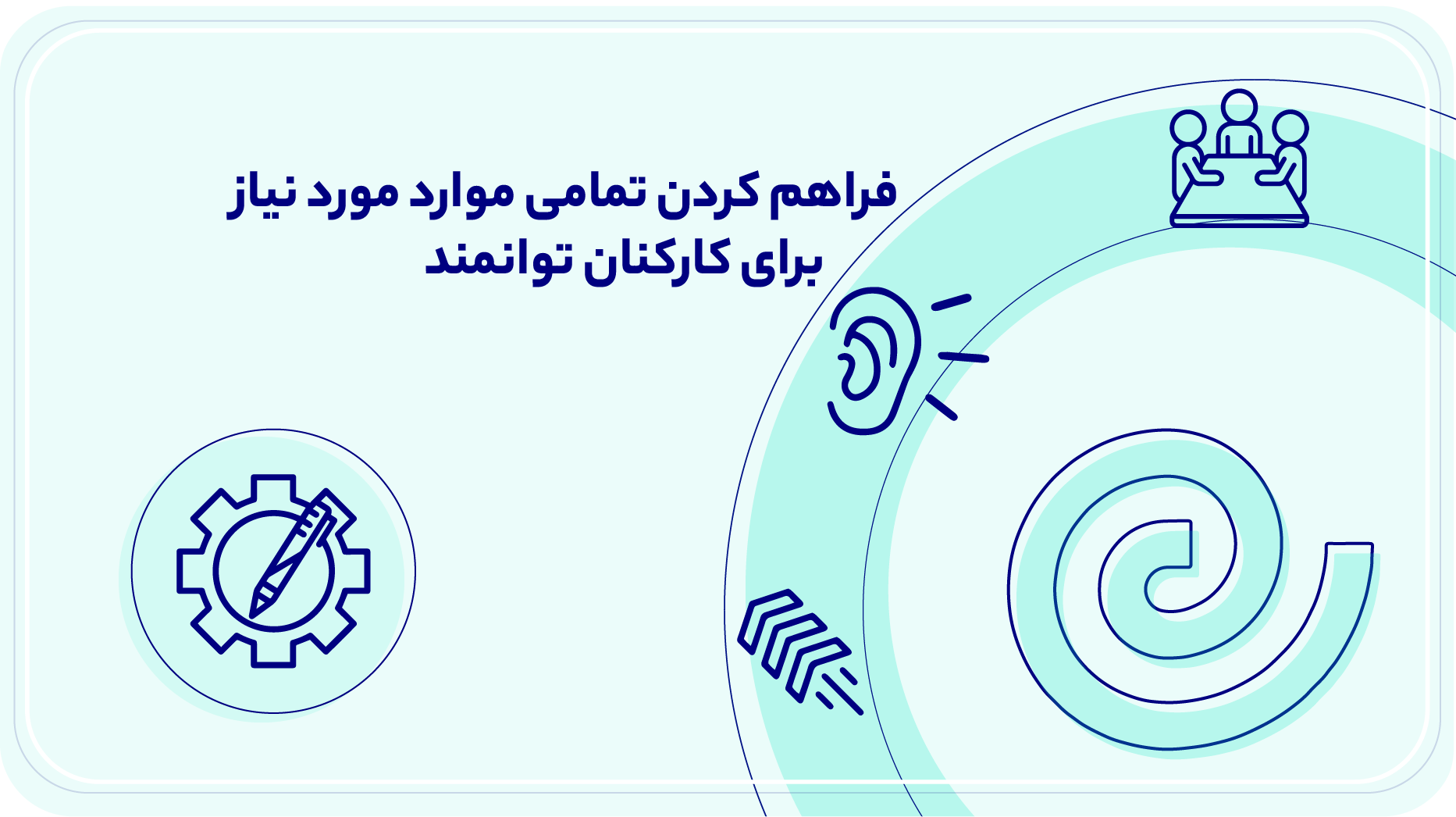 فراهم کردن تمامی موارد مورد نیاز برای کارکنان توانمند