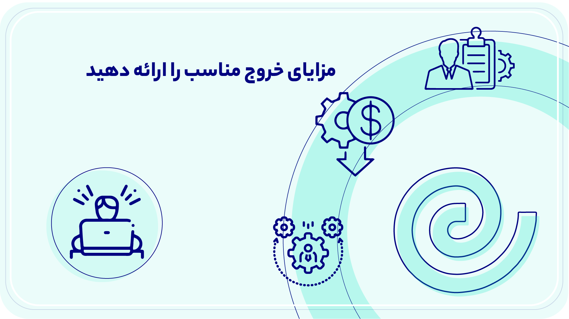 مزایای خروج مناسب را ارائه دهید