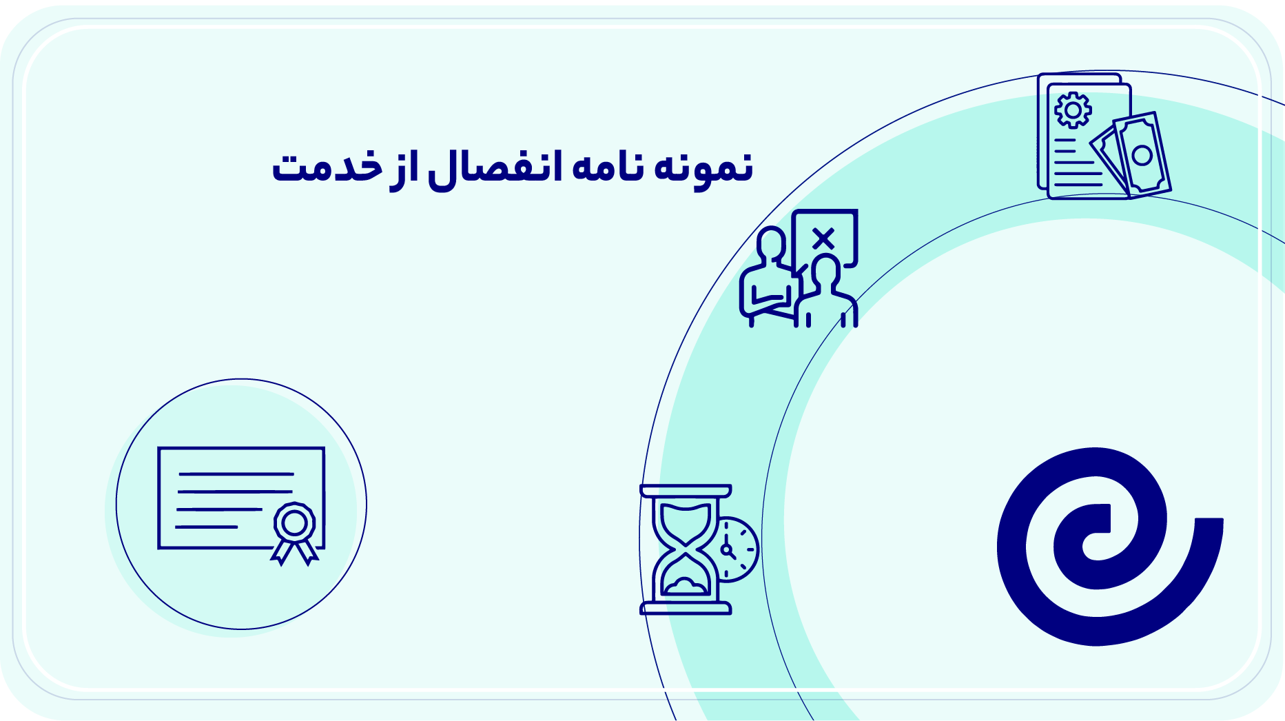 نمونه نامه انفصال از خدمت